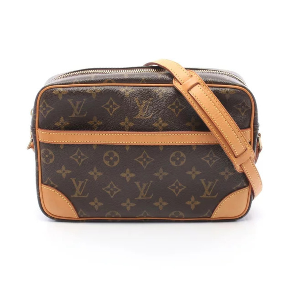 Louis Vuitton Trocadero Shoulder Bag Canvas Leather Monogram Brown